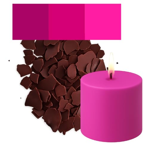 Kerzenfarbe in Flocken – 30 beliebte Farben – Hochkonzentriert – Für Paraffin, Bienenwachs, Sojawachs, Stearin, Palmwachs – Premium Farbflocken - Rosa Kerzenfarbe in Flocken – 30 beliebte Farben – Hochkonzentriert – Für Paraffin, Bienenwachs, Sojawachs, Stearin, Palmwachs – Premium Farbflocken - Rosa von Candles Fantasy