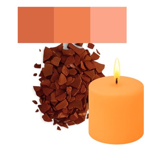 Kerzenfarbe in Flocken – 30 beliebte Farben – Hochkonzentriert – Für Paraffin, Bienenwachs, Sojawachs, Stearin, Palmwachs – Premium Farbflocken - Rostorange Kerzenfarbe in Flocken – 30 beliebte Farben – Hochkonzentriert – Für Paraffin, Bienenwachs, Sojawachs, Stearin, Palmwachs – Premium Farbflocken - Rostorange von Candles Fantasy