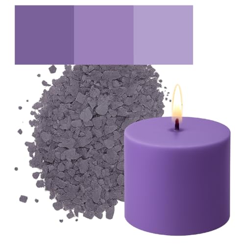 Kerzenfarbe in Flocken – 30 beliebte Farben – Hochkonzentriert – Für Paraffin, Bienenwachs, Sojawachs, Stearin, Palmwachs – Premium Farbflocken - Violett Kerzenfarbe in Flocken – 30 beliebte Farben – Hochkonzentriert – Für Paraffin, Bienenwachs, Sojawachs, Stearin, Palmwachs – Premium Farbflocken - Violett von Candles Fantasy