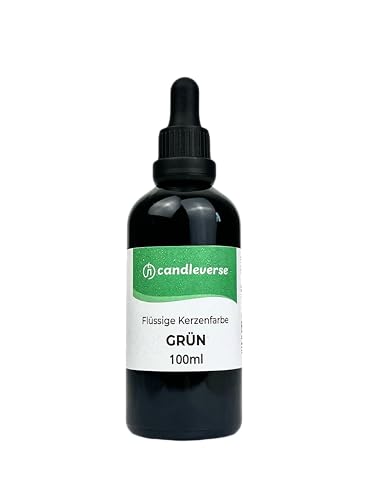 Candleverse Premium Flüssige Kerzenfarbe Grün | Hochkonzentrierte Farbe für DIY Kerzenherstellung | 100ml Flasche von Candleverse