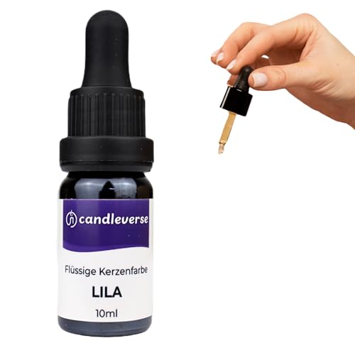 Candleverse Premium Flüssige Kerzenfarbe Lila | Hochkonzentrierte Farbe für DIY Kerzenherstellung | 10ml Flasche von Candleverse