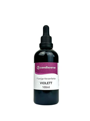 Candleverse Premium Flüssige Kerzenfarbe [Violett] | Hochkonzentrierte Farbe für DIY Kerzenherstellung | 100ml Flasche von Candleverse