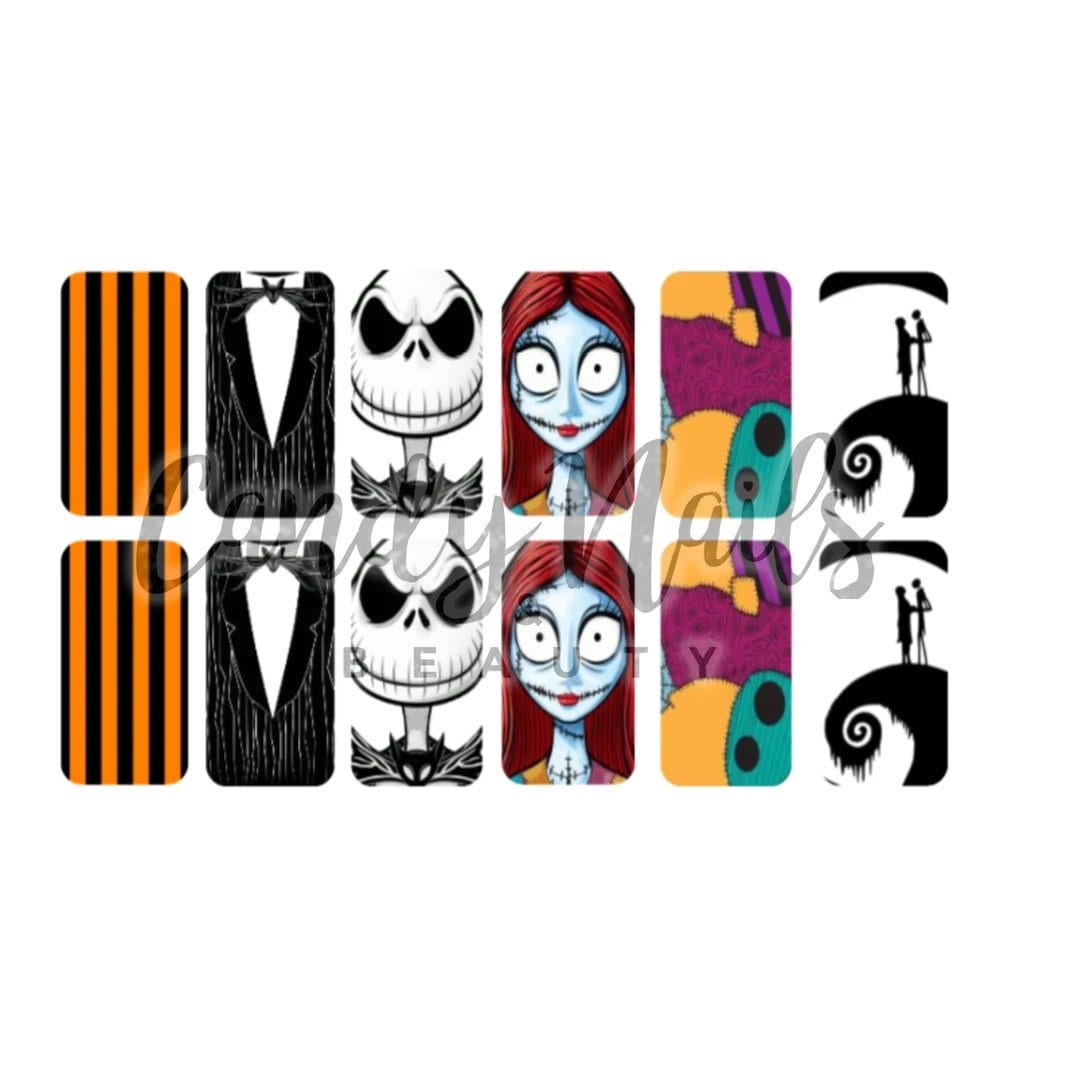 Wasserschiebefolie Nail Art Abziehbilder Nägel Halloween Jack Sally Kürbis König Wasserschiebefolie Nail Art Abziehbilder Nägel Halloween Jack Sally Kürbis König von CandyNailsUk