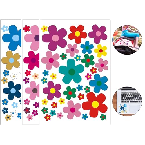 Canollo 3 Stück Bunte Fahrrad Aufkleber, Fahrrad Aufkleber Blumen, Fahrradaufkleber Kinder, Fahrrad Rahmen Aufkleber, Blumen Sticker für Laptop, Auto Motorrad, Handy, Notizbuch, Gepäck, Skateboards Canollo 3 Stück Bunte Fahrrad Aufkleber, Fahrrad Aufkleber Blumen, Fahrradaufkleber Kinder, Fahrrad Rahmen Aufkleber, Blumen Sticker für Laptop, Auto Motorrad, Handy, Notizbuch, Gepäck, Skateboards von Canollo