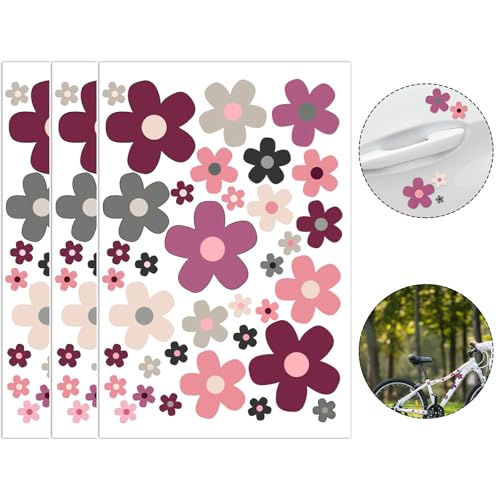 Canollo 3 Stück Violett Fahrrad Aufkleber, Fahrrad Aufkleber Blumen, Fahrradaufkleber Kinder, Fahrrad Rahmen Aufkleber, Blumen Sticker für Laptop, Auto Motorrad, Handy, Notizbuch, Skateboards Canollo 3 Stück Violett Fahrrad Aufkleber, Fahrrad Aufkleber Blumen, Fahrradaufkleber Kinder, Fahrrad Rahmen Aufkleber, Blumen Sticker für Laptop, Auto Motorrad, Handy, Notizbuch, Skateboards von Canollo
