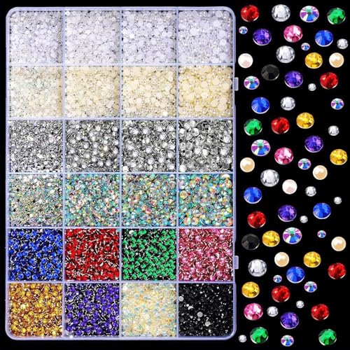 Canollo 3500 Stück Glitzersteine zum Basteln, 3-4,5mm Strasssteine für Nail Art, Rhinestones for Bedazzling, Nail Charms, Diamanten für Nagelkunst, Bedazzler Kit für Nagel Deko Bekleidung Basteln Canollo 3500 Stück Glitzersteine zum Basteln, 3-4,5mm Strasssteine für Nail Art, Rhinestones for Bedazzling, Nail Charms, Diamanten für Nagelkunst, Bedazzler Kit für Nagel Deko Bekleidung Basteln von Canollo