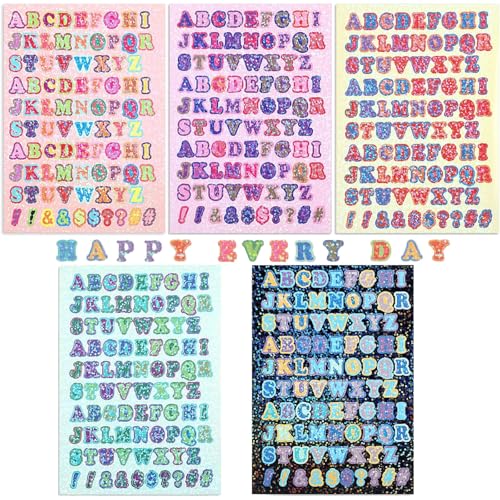 Canollo 5 Blätter Bunt Buchstaben Aufkleber, Selbstklebende Buchstaben Set, Kinder Selbstklebende Sticker zum Basteln, Buchstaben Aufkleben Klein für DIY Scrapbooking Geschenkbox Kartenhandwerk Canollo 5 Blätter Bunt Buchstaben Aufkleber, Selbstklebende Buchstaben Set, Kinder Selbstklebende Sticker zum Basteln, Buchstaben Aufkleben Klein für DIY Scrapbooking Geschenkbox Kartenhandwerk von Canollo