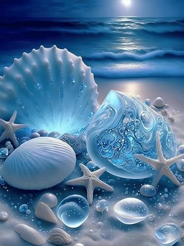 Canollo 5D Diamond Painting 30x40cm, Muscheln Seesterne Diamant Painting Bilder, Diamond Painting Erwachsene, Daiments Painting, Full Drill Diamant Painting für Home Wanddekor, Geschenk Canollo 5D Diamond Painting 30x40cm, Muscheln Seesterne Diamant Painting Bilder, Diamond Painting Erwachsene, Daiments Painting, Full Drill Diamant Painting für Home Wanddekor, Geschenk von Canollo