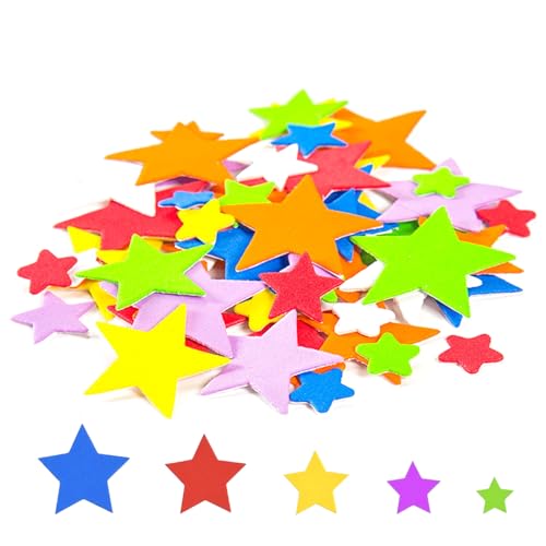 Canollo 68 Stück Moosgummi Stern Selbstklebend, Schaumstoff Aufkleber für Kinder Bunt, Kinder Stern zum Aufkleben Set, Sticker für Scrapbooking, DIY, Schulprojekte, Lernspiele Canollo 68 Stück Moosgummi Stern Selbstklebend, Schaumstoff Aufkleber für Kinder Bunt, Kinder Stern zum Aufkleben Set, Sticker für Scrapbooking, DIY, Schulprojekte, Lernspiele von Canollo