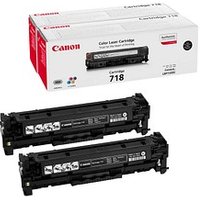 Canon 2x 718 BK  schwarz Toner, 2er-Set von Canon