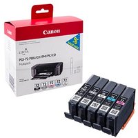 Canon PGI-72 PBK/GY/PM/PC/CO  schwarz, grau, foto magenta, foto cyan, Chroma Optimizer Druckerpatronen, 5er-Set von Canon