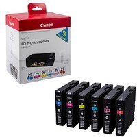 Canon PGI-29 C/M/Y/PC/PM/R  cyan, magenta, gelb, Foto cyan, Foto magenta, rot Druckerpatronen, 6er-Set von Canon