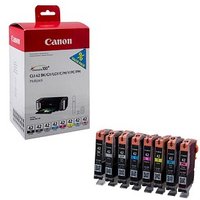 Canon CLI-42 BK/C/M/Y/PC/PM/GY/LGY  schwarz, cyan, magenta, gelb, Foto cyan, Foto magenta Druckerpatronen, 8er-Set von Canon