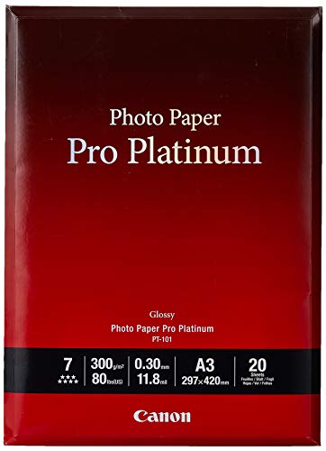 Canon 2768B017 PT-101 pro platinum photo paper A3 20 Blatt Canon 2768B017 PT-101 pro platinum photo paper A3 20 Blatt von Canon