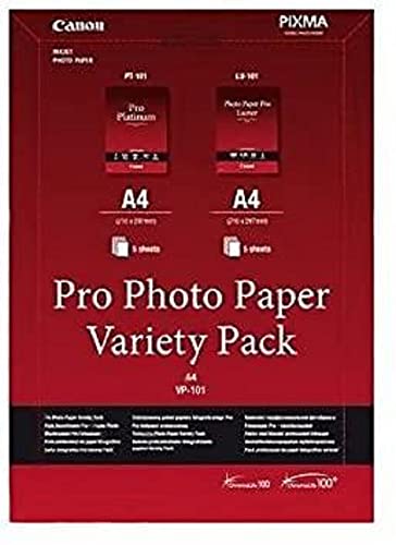 Canon 6211B020 VP-101 Musterpaket Pro A 4, Fotopapier, 2 x 5 Blatt Canon 6211B020 VP-101 Musterpaket Pro A 4, Fotopapier, 2 x 5 Blatt von Canon