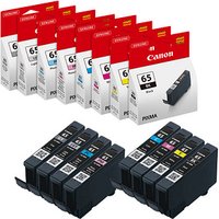 Canon CLI-65BK/C/M/Y/PC/PM/GY/LGY schwarz, cyan, magenta, gelb, Foto cyan, Foto magenta, grau, hellgrau Druckerpatronen, 8er-Set Canon CLI-65BK/C/M/Y/PC/PM/GY/LGY schwarz, cyan, magenta, gelb, Foto cyan, Foto magenta, grau, hellgrau Druckerpatronen, 8er-Set von Canon