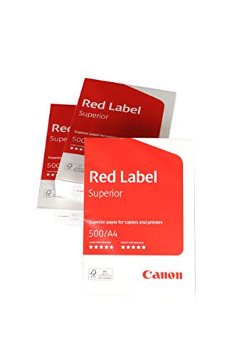 Canon Deutschland Red Label Superior Druck- und Kopierpapier, 3x 500 Blatt FSC zertifiziert, A4, 80 g/m², alle Drucker hochweiß CIE 168 (optimierte Schutzverpackung) von Canon