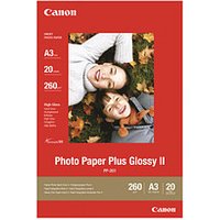 Canon Fotopapier PP-201 A3 DIN A3 hochglänzend 265 g/qm 20 Blatt von Canon