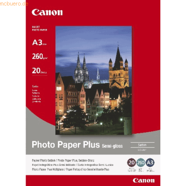 Canon Fotopapier SG201 A3 260g/qm seidenglanz VE=20 Blatt von Canon