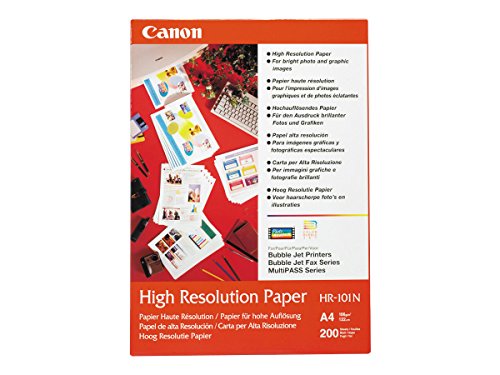 Canon HR-101N hochauflösendes Papier - DIN A3, 100 Blatt (106 g/qm) für Tintenstrahldrucker von Canon