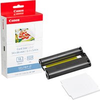 Canon Fotopapier-Set KC-18IF 5,4 x 8,6 cm glänzend 1 St. von Canon