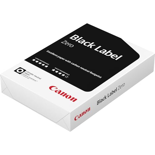 Canon Kopierpapier Black Label Zero A5 80g hochweiß FSC zertifiziert Nr. 97005214, PA= 500 Blatt von Canon