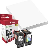 Canon PG-540L + CL-541XL  schwarz, color Druckköpfe + Fotopapier, 2er-Set von Canon