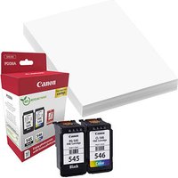 Canon PG-545/CL-546  schwarz, color Druckköpfe + Fotopapier, 2er-Set von Canon