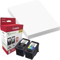 Canon PG-560XL + CL-561XL  schwarz, color Druckköpfe + Fotopapier, 2er-Set von Canon