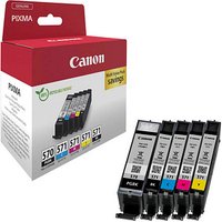 Canon PGI-570 PGBK + CLI-571 BK/C/M/Y  2x schwarz, cyan, magenta, gelb Druckerpatronen, 5er-Set von Canon