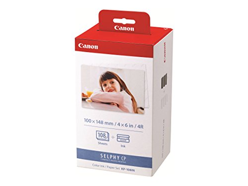 Canon Papier KP-108IN, 108 Blatt 10x15 mit Farbkartusche Canon Papier KP-108IN, 108 Blatt 10x15 mit Farbkartusche von Canon
