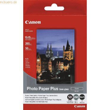 Canon Photopapier Plus SG-201 10x15cm semigloss VE=50 Blatt von Canon