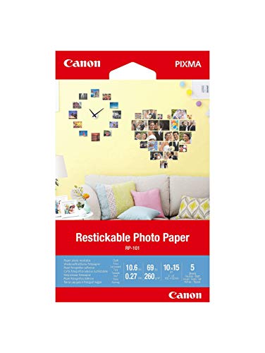 Canon RP101 Fotopapier 10x15cm 3635C002 5 Blatt 260Gr matt Weiß Canon RP101 Fotopapier 10x15cm 3635C002 5 Blatt 260Gr matt Weiß von Canon