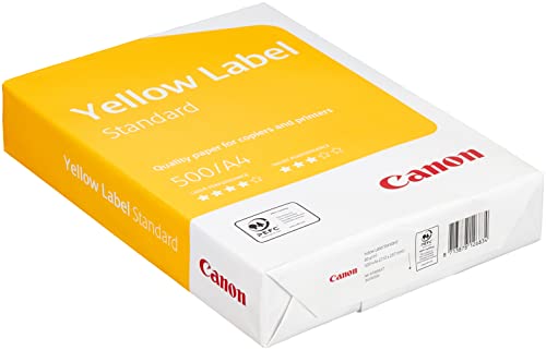 Canon WOP512 Yellow Label Standard PEFC, 80 g/m Kopier- und Druckerpapier (5 x Ries (500) pro Box) von Canon