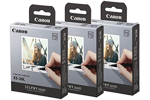 Canon XS-20L Fotopapier für QX10 Drucker, quadratisch, 60 Aufnahmen, 6,9 x 6,9 cm von Canon