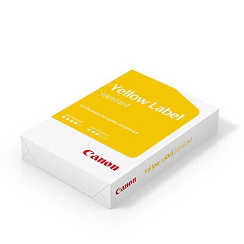 Canon Yellow Label Standard; Druck- und Kopierpapier, EU Umweltzeichen, A4, 80 g/m², 500 Blatt, alle Drucker weiß CIE 150 (frustfreie Schutzverpackung) von Canon