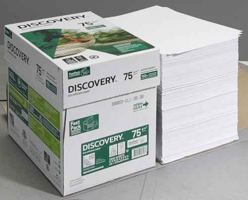 Discovery Fast Pack Multifunktionspapier, 75 g/m², A4, 2500 Blatt, Weiß Discovery Fast Pack Multifunktionspapier, 75 g/m², A4, 2500 Blatt, Weiß von Canon
