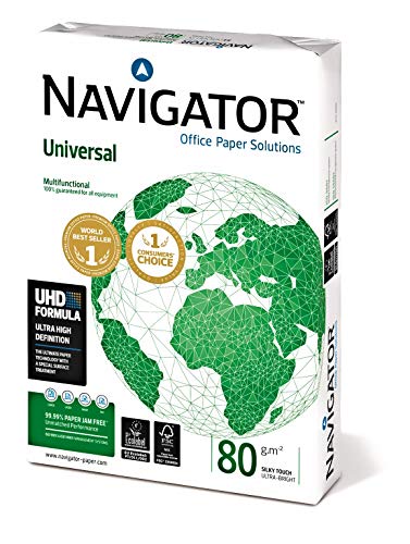 NAVIGATOR A4 UNIVERSAL; Druck- und Kopierpapier; A4; 1x500 Blatt; 80g (frustfreie Schutzverpackung) von NAVIGATOR Office Paper Solutions