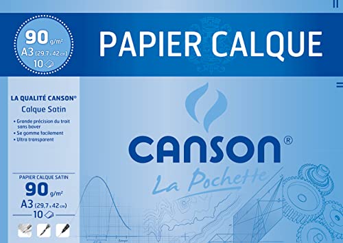 CANSON 200017153 Transparentpapier, satiniert, DIN A3, 90/95 g/qm CANSON 200017153 Transparentpapier, satiniert, DIN A3, 90/95 g/qm von Canson