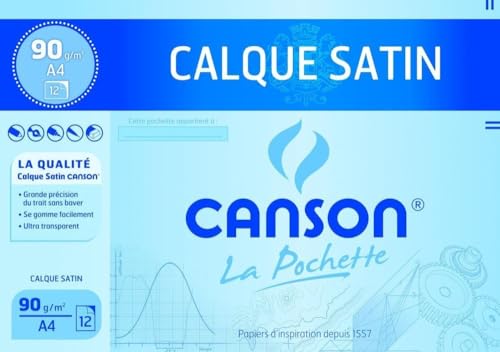 CANSON 200017154 Zeichenpapier, satiniert, DIN A4, 90/95 g/qm von Canson