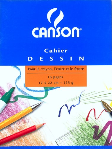 CANSON 200027108 Zeichenblock, blanko, 125 g/qm CANSON 200027108 Zeichenblock, blanko, 125 g/qm von Canson