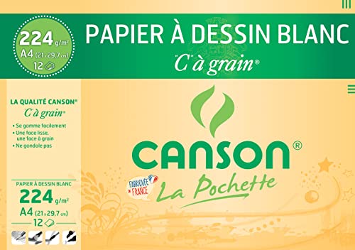 CANSON 200027114 Zeichenpapier, DIN A4, 224 g/qm CANSON 200027114 Zeichenpapier, DIN A4, 224 g/qm von Canson