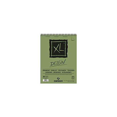 CANSON 85641 Spiralalbum kurz, Xl Drawing A3, 50 Blatt, 160 g von Canson
