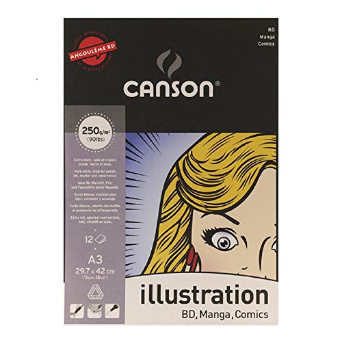 CANSON A3 BLOC Illustration Manga 250g/m² 29,7x42 cm CANSON A3 BLOC Illustration Manga 250g/m² 29,7x42 cm von Canson