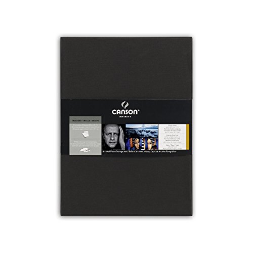 CANSON Archival Photo/Storage 32x24x4cm Box, Schwarz, 1 Box, Ideal für professionelle Fotografen von Canson