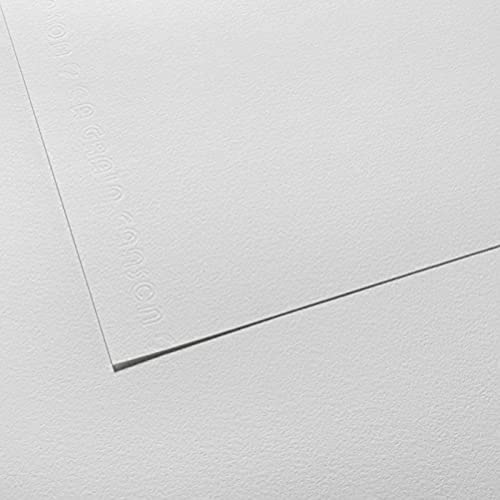 CANSON "C" à grain, Weißes Zeichenpapier, Feine Körnung, 180gsm, 110.5lb, Bogen, A4-21x29,7cm, Naturweiß - C31002S004 von Canson