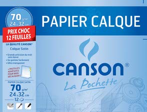 CANSON - CANSON Papier calque, Satin, 240 x 320 mm, Prix Choc von Canson