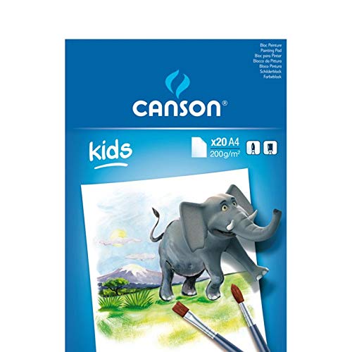 CANSON Malblock, DIN A4, 200 g/qm, 20 Blatt von Canson
