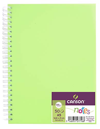 CANSON Notizbuch, Farbe: grün, 148 x 210 mm, A5 von Canson