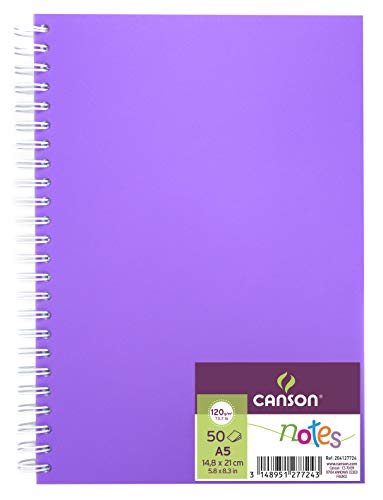 CANSON Notizbuch, Farbe: violett, 148 x 210 mm, A5 von Canson